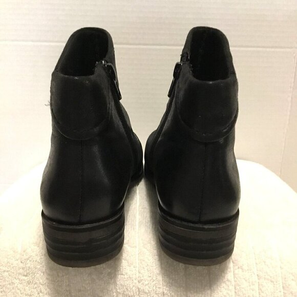 Baretraps Anila Bootie Slouch Ankle Women's Size 7 Black Double Side Zippers - Picture 3 of 10